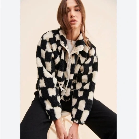 COPY - Free People Hit The Slopes Printed Fleece Jacket